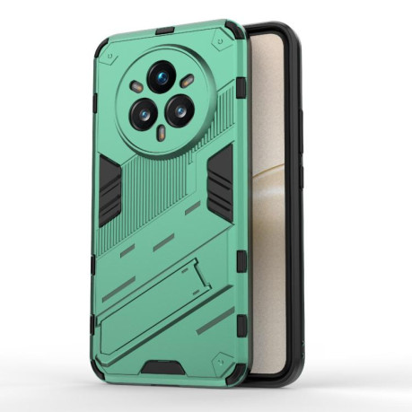 Противоударный чехол Punk Armor для Realme 14 Pro+ 5G - зеленый
