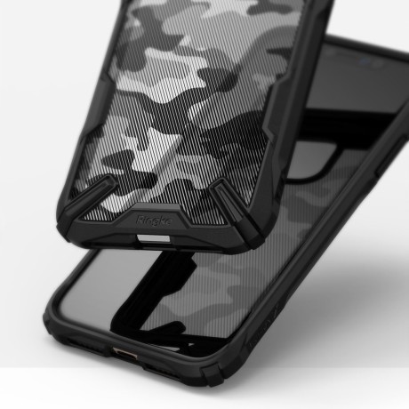 Оригинальный чехол Ringke Fusion X Design durable на iPhone 11 Camo Black (XDAP0003)