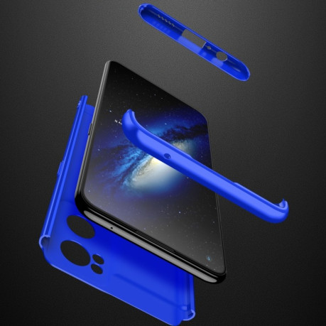 Протиударний чохол GKK Three Stage Splicing Full Coverage на OPPO Reno7 5G Global/ Find X5 Lite/OnePlus Nord CE2 5G - синій