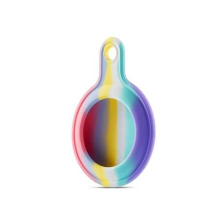 Силіконовий брелок Anti-scratch Rainbow з кільцем для AirTag - Four-color 7