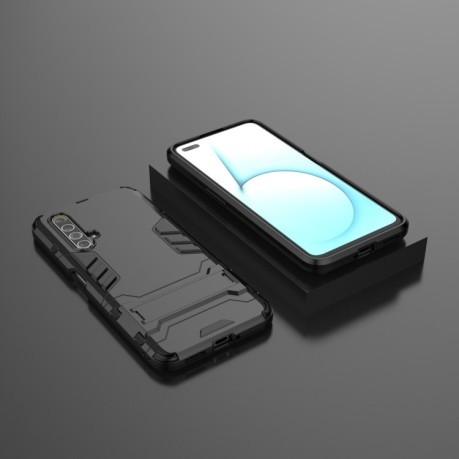 Противоударный чехол Invisible Holder на Realme X50/X3 - черный