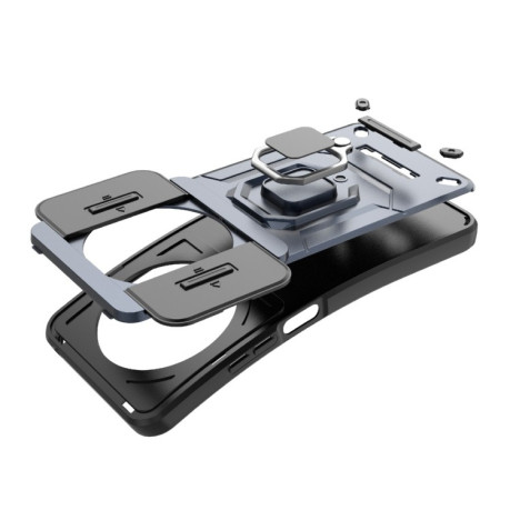 Противоударный чехол Sliding Camshield для Xiaomi Redmi 14C 4G/Poco C75/Redmi A4 5G - серый