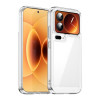 Чехол Colorful Acrylic Series с цветним бампером для Xiaomi 17 Pro — прозрачный