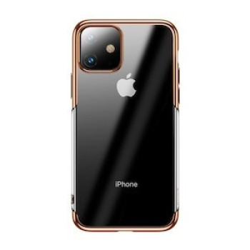 Силиконовый чехол Baseus Shining case на iPhone 11- розовое золото