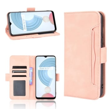 Чехол-книжка Skin Feel Calf на Realme C21Y/C25Y - розовый