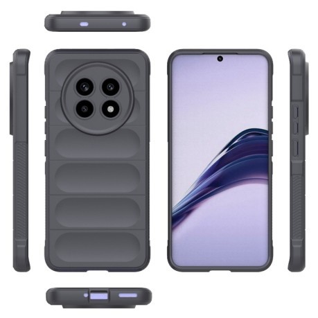 Силіконовий чохол Magic Flannel для Realme 13 Pro 5G - темно-сірий