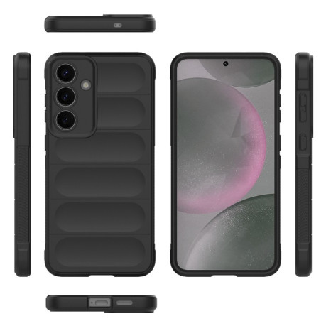 Силіконовий чохол Magic Flannel для Samsung Galaxy S25+ 5G - чорний