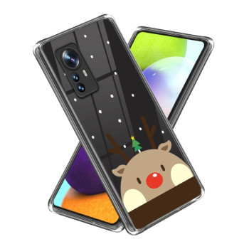 Противоударный чохол Christmas Patterned для Xiaomi 12 Pro - Big Face Elk