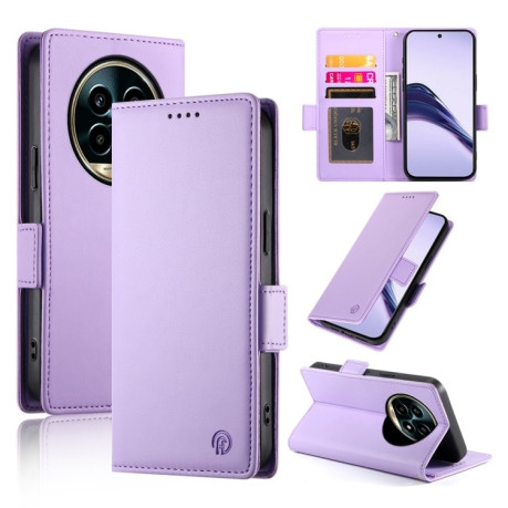 Чехол-книжка Side Buckle Magnetic Frosted Leather для Realme 13 Pro / 13 Pro+ Global - фиолетовый