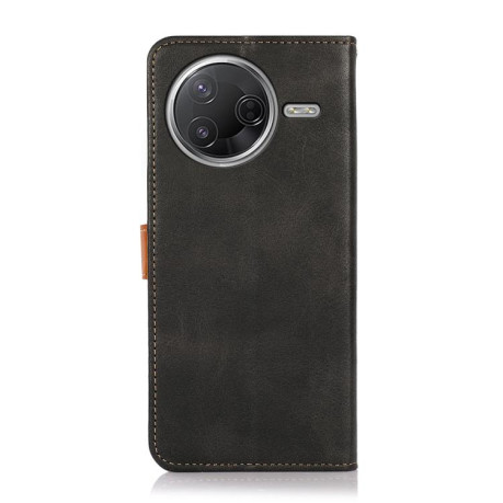 Чехол-книжка KHAZNEH Cowhide Texture на Xiaomi Poco F7 Pro / F7 Ultra Global - черный