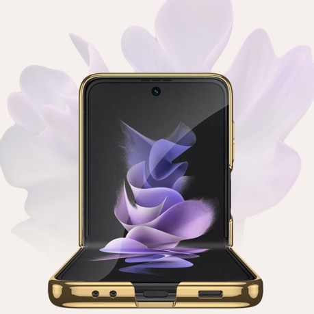 Противоударный чехол GKK Floral Pattern для Samsung Galaxy Z Flip3 5G - Floral 05