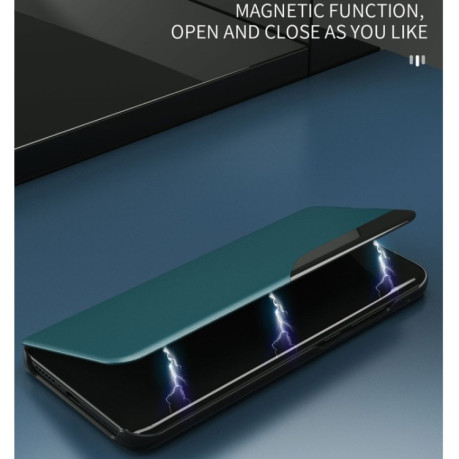 Чехол-книжка Clear View Standing Cover на Samsung Galaxy A52/A52s - оранжевый
