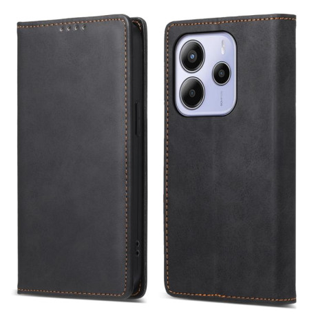 Чохол-книжка Business Solid Color Magnetic RFID Leather Xiaomi Redmi Note 14 4G 164.48mm - чорний
