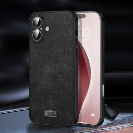 Чехол SULADA Handmade для iPhone 16 Plus - черный
