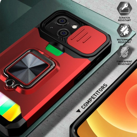 Чохол протиударний Sliding Camera Design для iPhone 14/13 - зелений