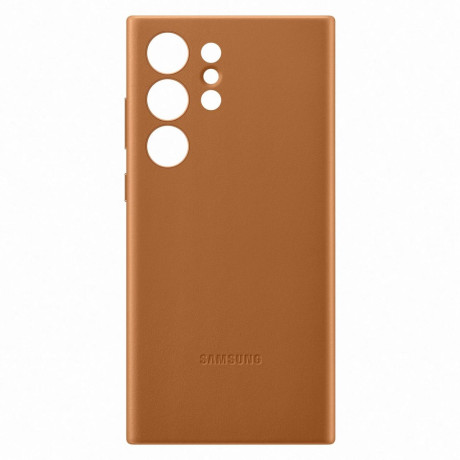 Оригинальный чехол Samsung Leather Cover для Samsung Galaxy S23 Ultra - brown (EF-VS918LAEGWW)