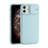 Чехол Sliding Camera на iPhone 12/12 Pro - голубой