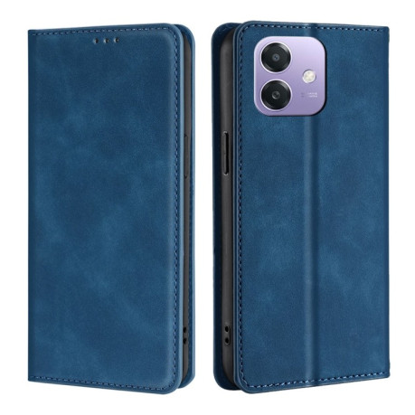 Чехол-книжка Retro Skin Feel Business Magnetic на OPPO A3/A3x/A40m - синий