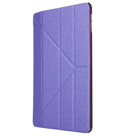 Чехол-книжка Silk Texture Horizontal Deformation iPad 9/8/7 10.2 (2019/2020/2021) -фиолетовый