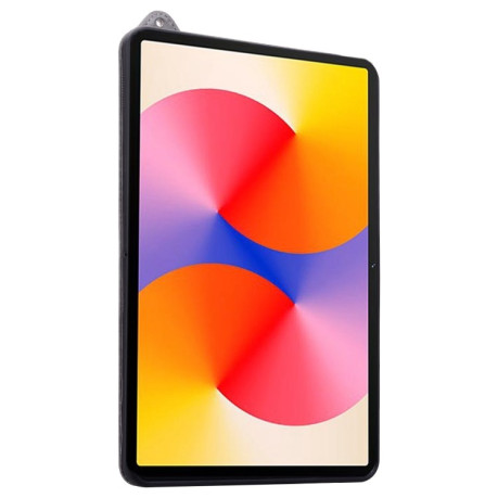 Противоударный чехол Wristband Leather Back для Xiaomi Pad 7 / 7 Pro - серый