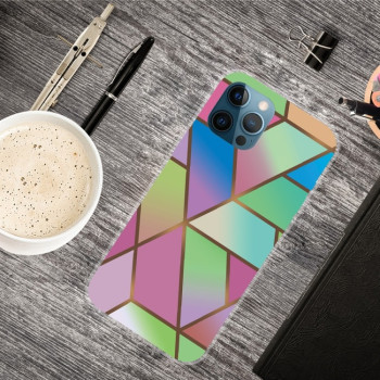 Противоударный чехол Marble Pattern для iPhone 13 Pro Max - Rhombus Gradient