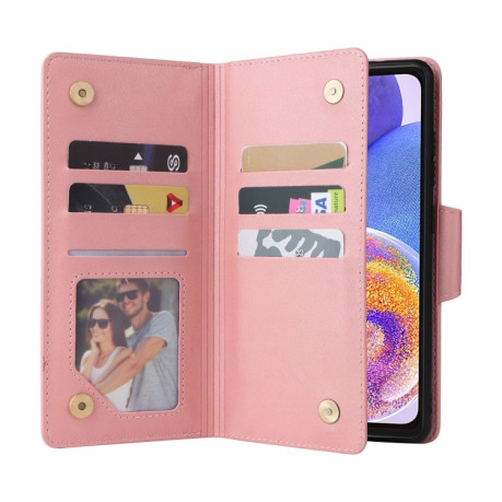 Чехол-книжка Rivet Buckle для Samsung Galaxy A23 4G - розовый