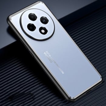 Противоударный чехол Frosted Metal для OPPO A3 Pro 5G - синий