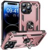 Чехол HMC с поворотным 360 держателем на iPhone 16 Pro Max - розовое золото