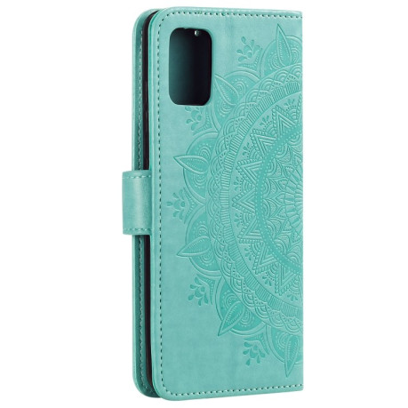 Чехол-книжка Totem Flower для Samsung Galaxy A03s - зеленый