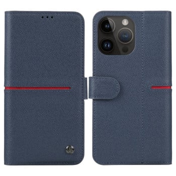 Чохол-книжка GEBEI Top-grain для iPhone 15 Pro Max - синій