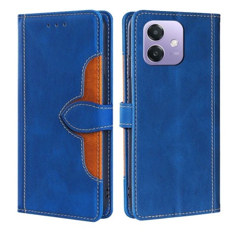 Чехол-книжка Stitching Skin Feel для OPPO A3/A3x/A40m - синий