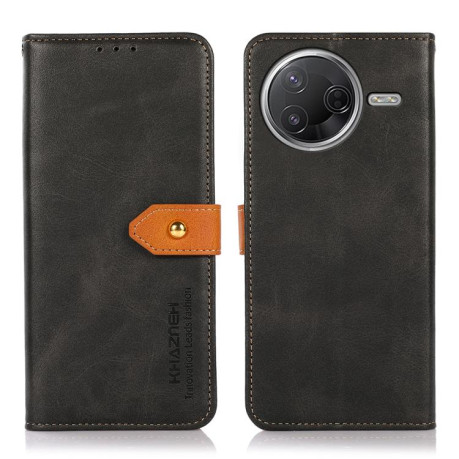 Чехол-книжка KHAZNEH Cowhide Texture на Xiaomi Poco F7 Pro / F7 Ultra Global - черный