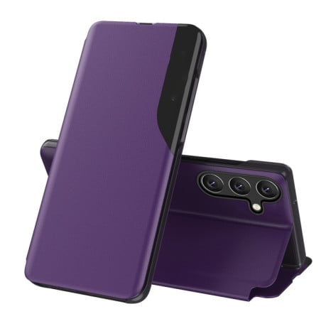 Чехол-книжка Clear View Standing Cover на Samsung Galaxy A55 5G - фиолетовый
