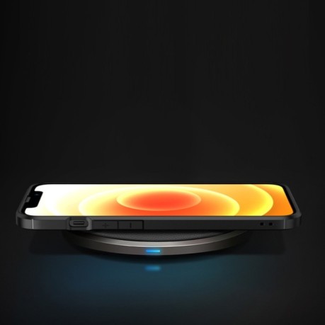 Противоударный чехол Pioneer Carbon Fiber для iPhone 13 mini - синий