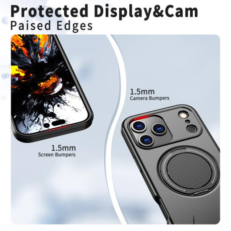 Противоударный чехол Kalebol с MagSafe и подставкой на iPhone 17 Pro Max - черный