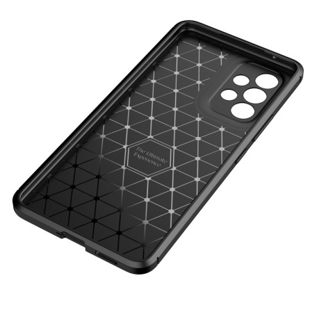 Ударозащитный чехол HMC Carbon Fiber Texture на Samsung Galaxy A53 5G - черный