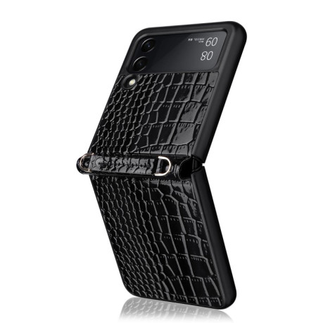 Протиударний чохол Siamese Pearl Texture Samsung Galaxy Z Flip3 5G - чорний