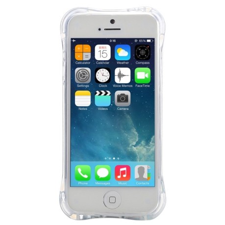 Противоударный чехол Resistant для iPhone 5 / 5s / SE - прозрачный