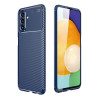 Ударозащитный чехол HMC Carbon Fiber Texture на Samsung Galaxy A04s/A13 5G - синий