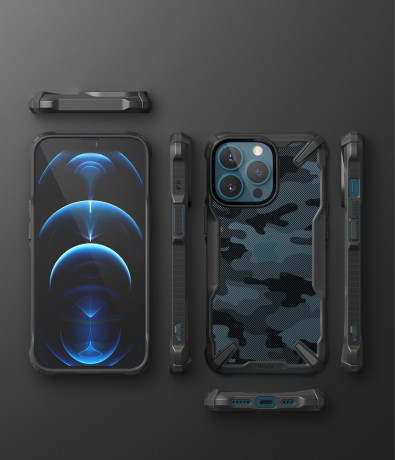 Оригінальний чохол Ringke Fusion X Design на iPhone 13 Pro Max - Camo black