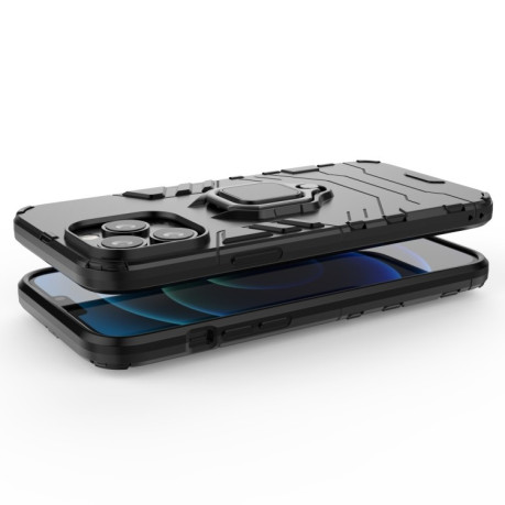Чохол протиударний Magnetic Ring Holder на iPhone 13 Pro Max - чорний
