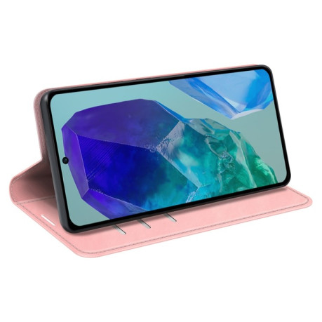 Чохол-книжка Retro Skin Feel Business Magnetic для Samsung Galaxy M55 5G - рожевий