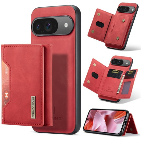 Чехол DG.MING M2 Series 3-Fold Multi Card Bag + Magnetic для Google Pixel 9/9 Pro - красный