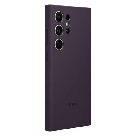 Оригинальный чехол Samsung Silicone Case для Samsung Galaxy S24 Ultra - dark purple (EF-PS928TEEGWW)