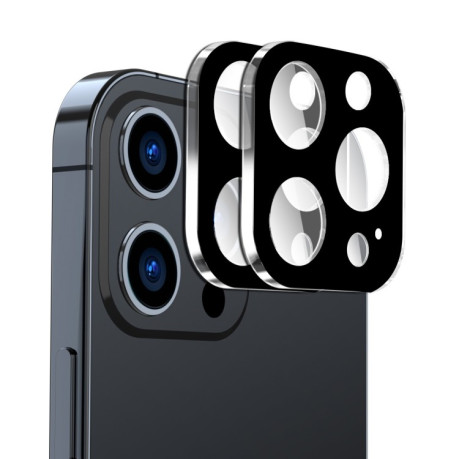 Комплект Защиты камеры ENKAY Hat-Prince 0.2mm 9H 2.15D Round Edge на iPhone 15 Pro / 15 Pro Max