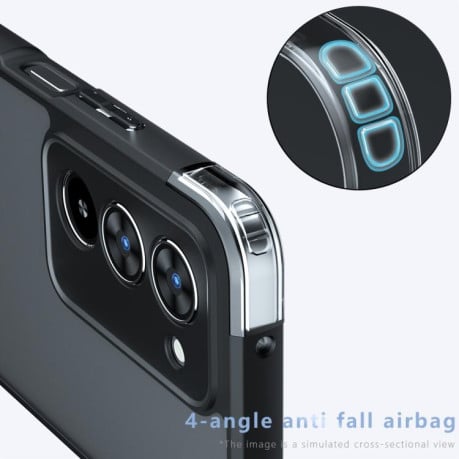 Противоударный чехол Armor Precise Hole гибрид на Xiaomi Redmi 15 5G Global / 15 4G SEA 169mm - прозрачный