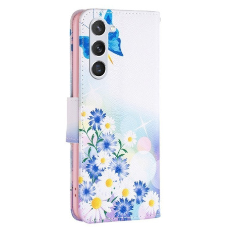 Чехол-книжка Colored Drawing Pattern для Samsung Galaxy S25 5G - Love