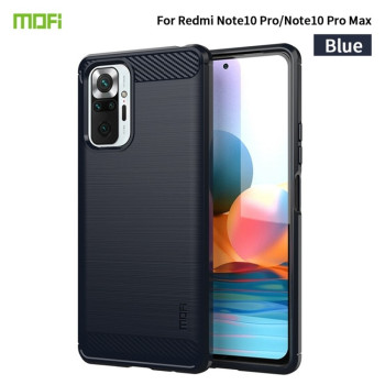 Протиударний чохол MOFI Gentleness Series для Xiaomi Redmi Note 10 Pro / Note 10 Pro Max - синій