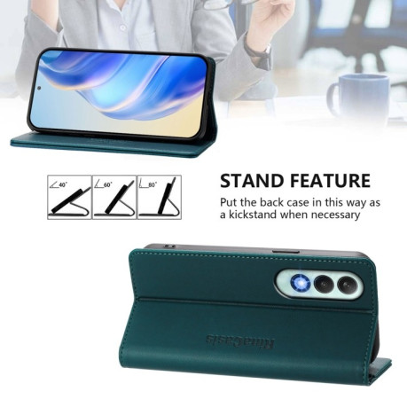 Чохол-книжка Retro Skin Feel Business Magnetic на OnePlus Nord CE 4 - зелений