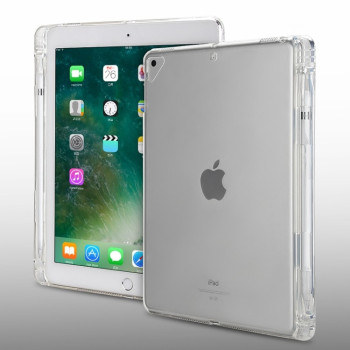 Противоударный силиконовый чехол с Pen Slot для iPad Pro 9.7 - прозрачный